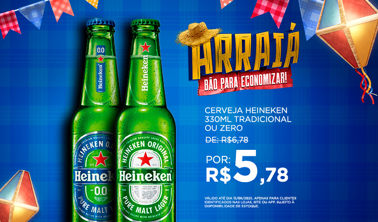 Heineken 330ml até 15/06
